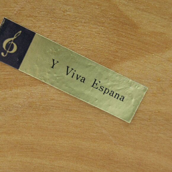 Guitar Shaped Musical Jewelry Box Works Hand Painted Wood Y Viva España - Picture 12 of 16